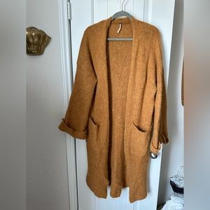Long free people cardigan